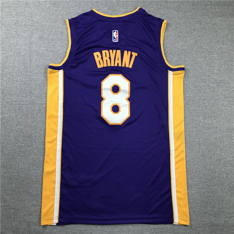 Kobe Bryant #8 Los Angeles Lakers Purple Black Mamba Retirement Edition Swingman Jersey – Nike 5-Star
