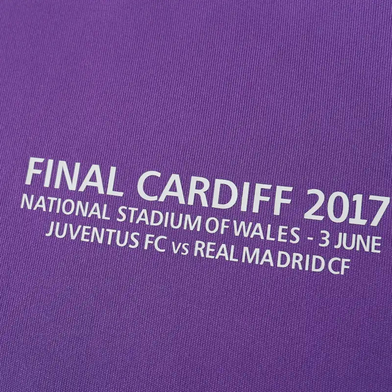 Real Madrid CF Away Retro Fan Version 2016/17 – Purple & White Adidas UCL Season Football Jersey | Ronaldo #7 Edition