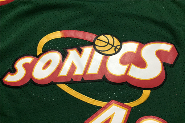 Shawn Kemp #40 Seattle SuperSonics Green 1995-96 Hardwood Classics Swingman Jersey – Mitchell & Ness