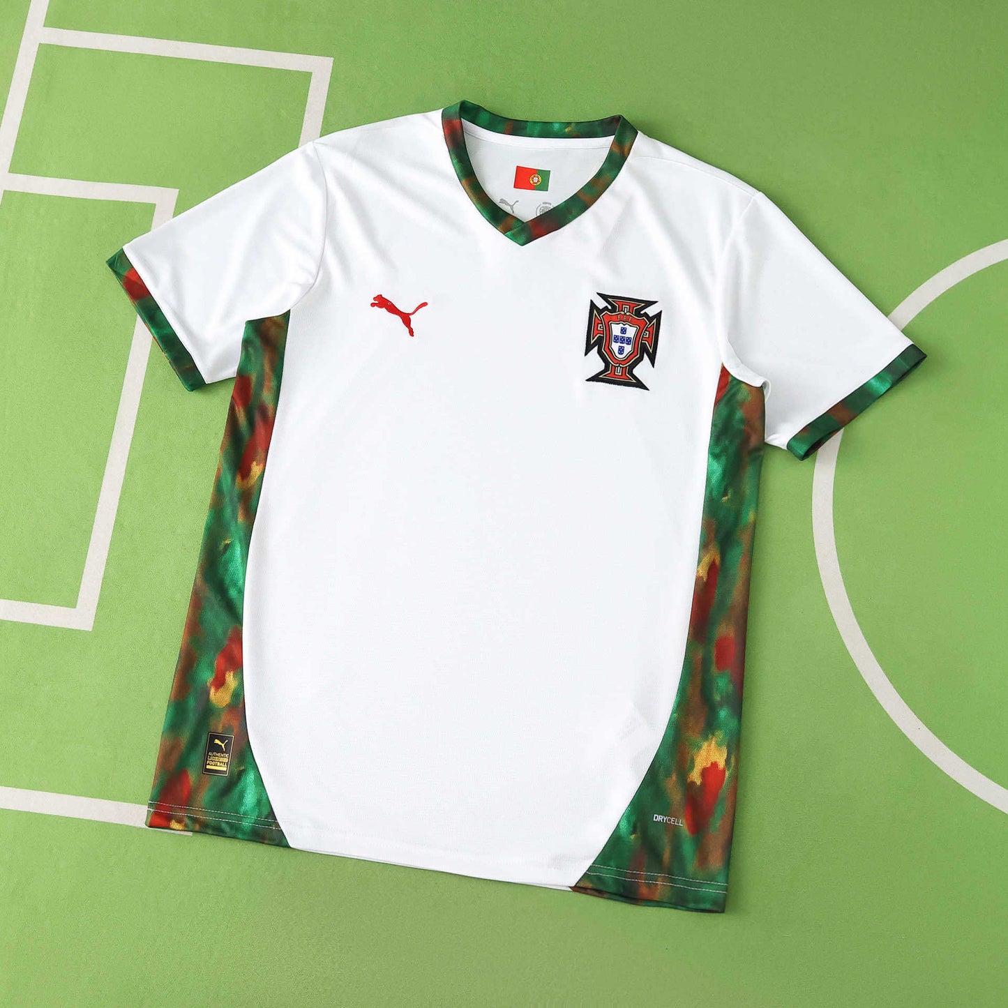 Portugal Away Jersey 2026 FIFA World Cup – Puma White Floral Camo Kit | Seleção Fan Version