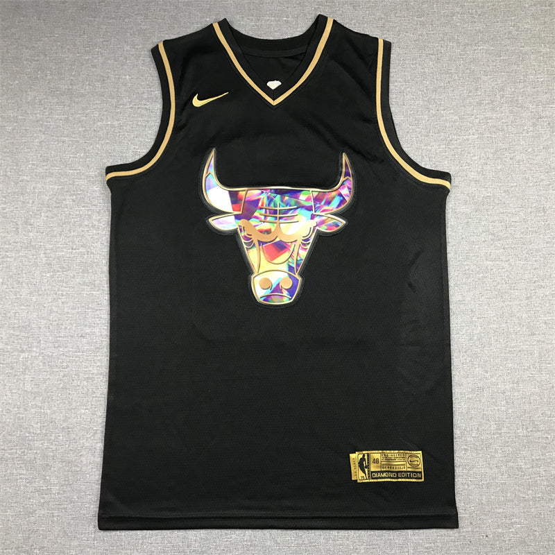 Michael Jordan #23 Chicago Bulls Nike Black Diamond Edition Holographic Swingman Jersey