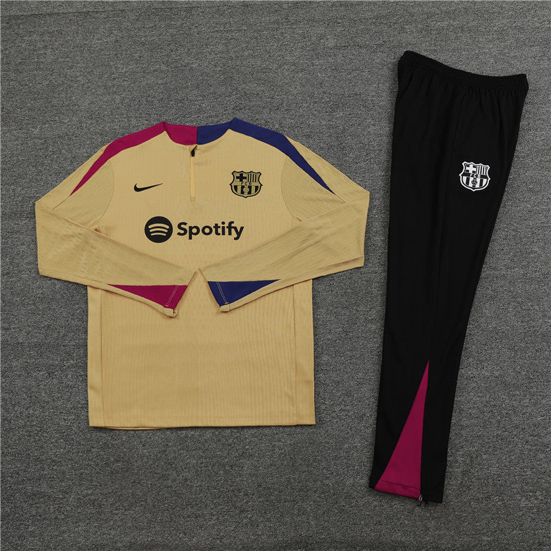 FC Barcelona Training Suit 2024/25 | Caramel Tracksuit Set