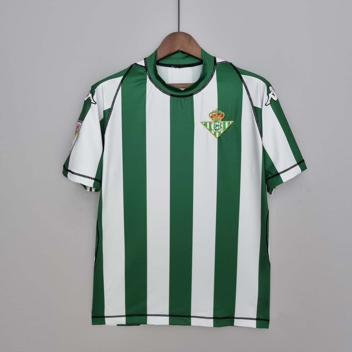 Real Betis 2003-04 Home Jersey – Green & White Vertical Stripe Kappa Retro La Liga Football Shirt | Joaquin Denilson Classic Estadio Benito Villamarin Kit