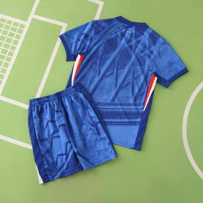 Chelsea FC 2025/26 Home Kids Jersey Kit – Official Replica
