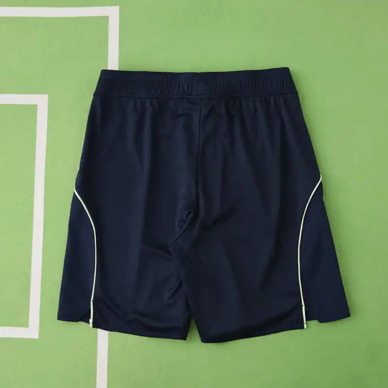 Real Madrid CF Away Fan Version Shorts 2025/26 – Dark Navy Adidas Three-Stripe Football Shorts | La Liga Real Madrid Away Kit Shorts