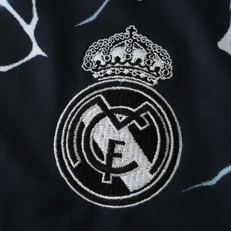 Real Madrid 2024/25 Black Panther Lightning Concept Jersey – Dark Power Adidas Fan Version