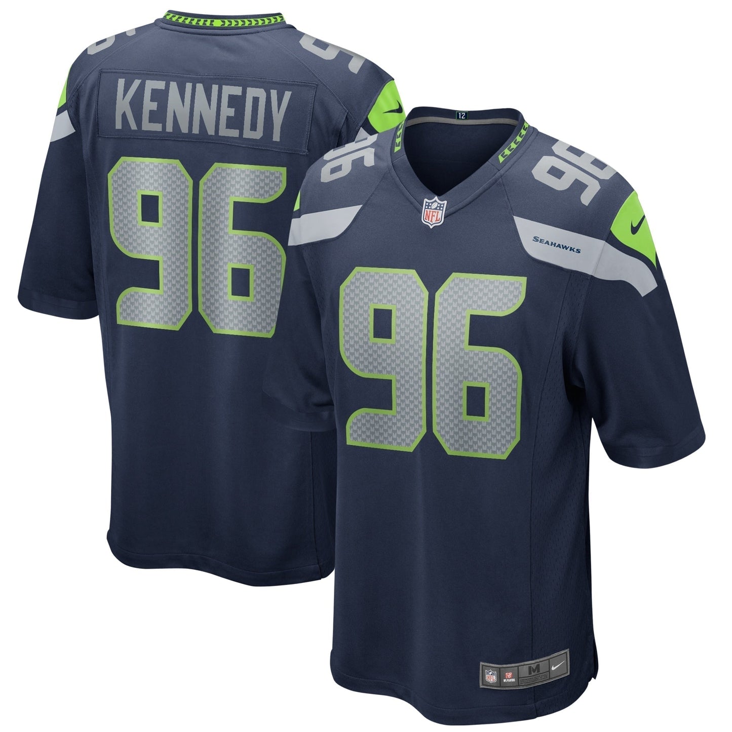 Cortez Kennedy Seattle Seahawks Game Retired   Jersey - College Navy