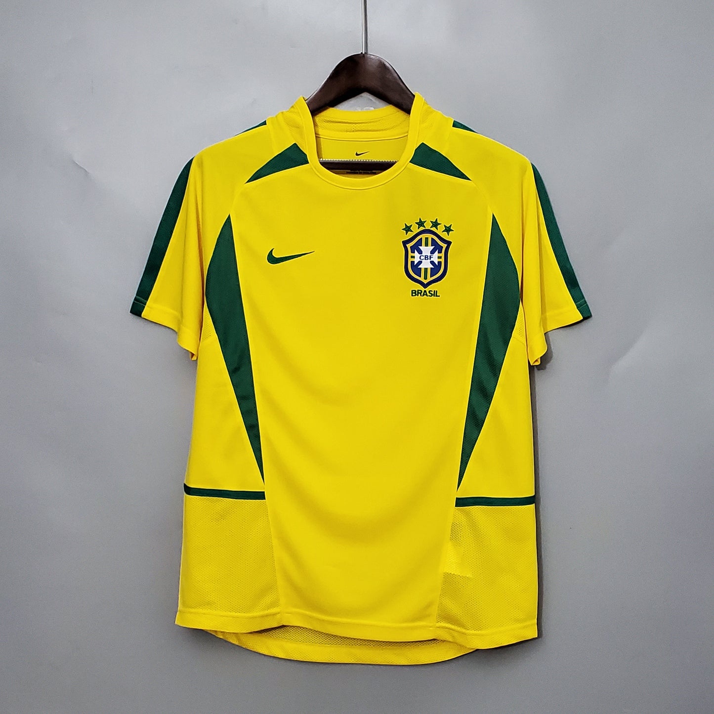 Brazil 2002 World Cup Home Retro Soccer Jersey – Nike CBF Ronaldo Ronaldinho Rivaldo Roberto Carlos Kaka Kit