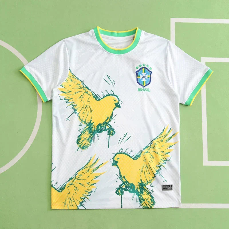 Brazil 2024 ‘Little Yellow Bird’ Gabriel Jesus Edition – Men's Football Jersey | Fan Version