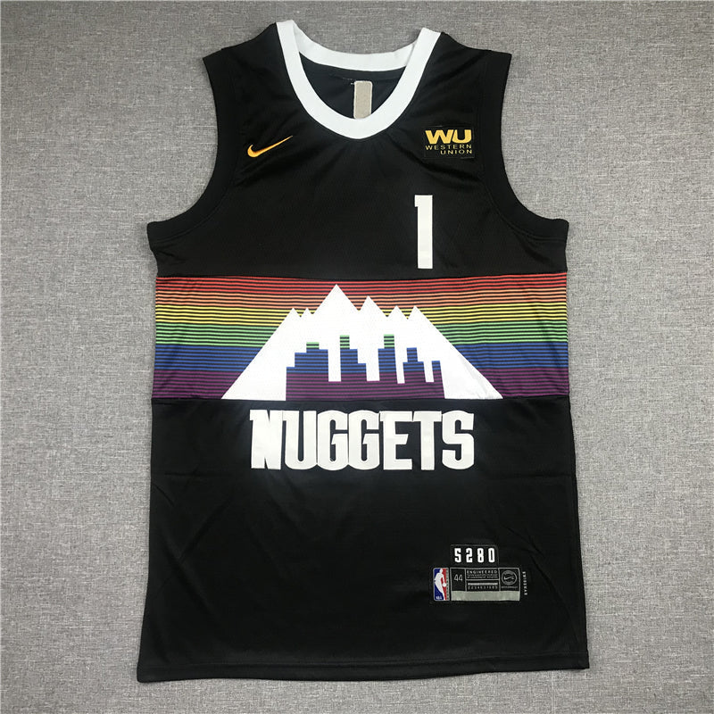 Men's Denver Nuggets Michael Porter Jr. #1 NBA Black Jerseys