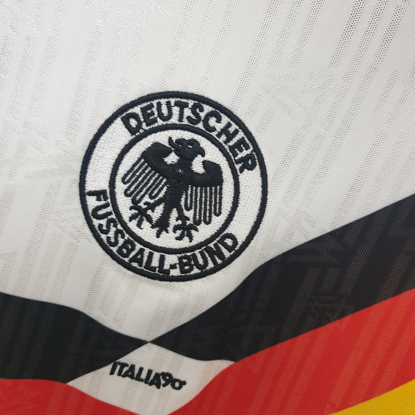 West Germany 1990 World Cup Home Retro Soccer Jersey – Adidas DFB Matthaus Klinsmann Voller Brehme Kit