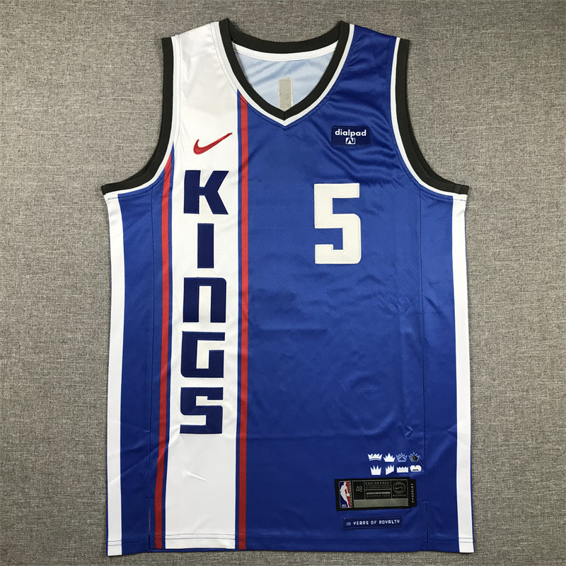 Men's Sacramento Kings De'Aaron Fox #5 Blue 2023/24 Swingman Jerseys - City Edition