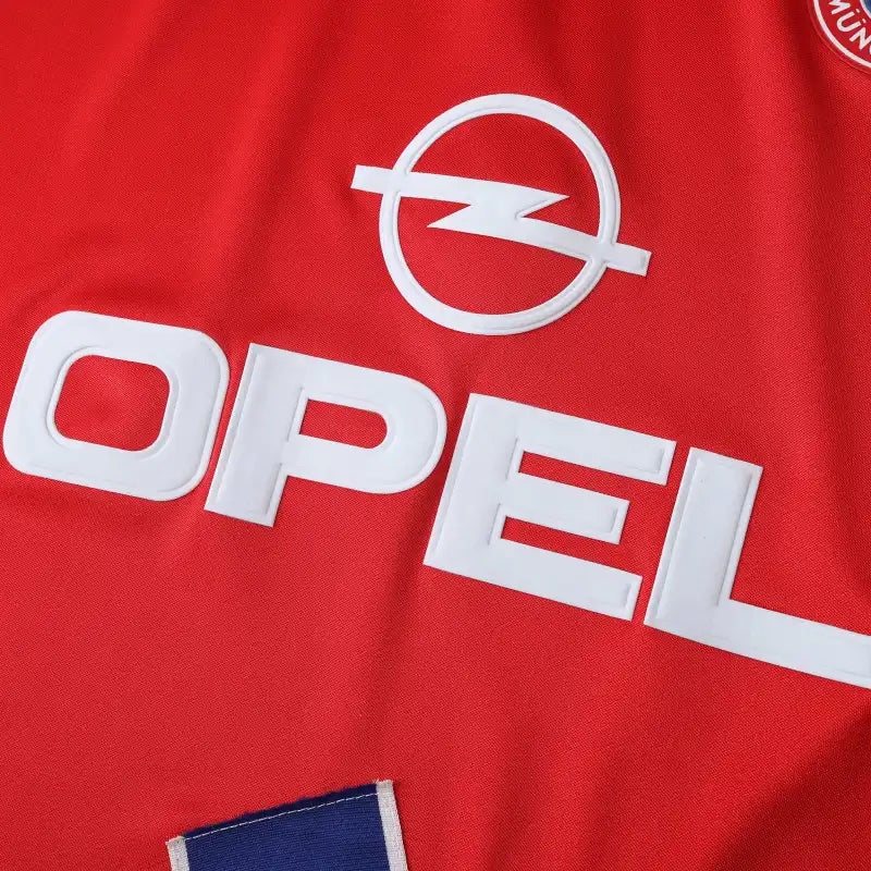 FC Bayern München Home Retro Jersey 93/95 – Red & Blue Opel Classic Fan Kit
