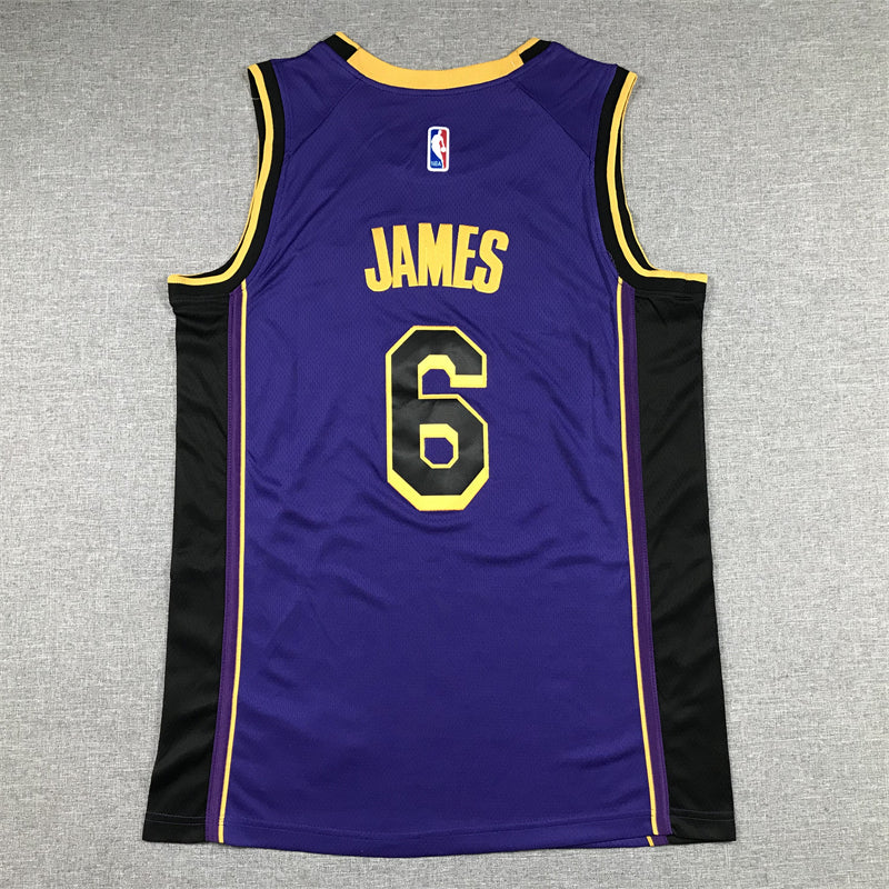 LeBron James #6 Los Angeles Lakers Purple 2022-23 City Edition "Leave A Legacy" Swingman Jersey – Jordan Brand