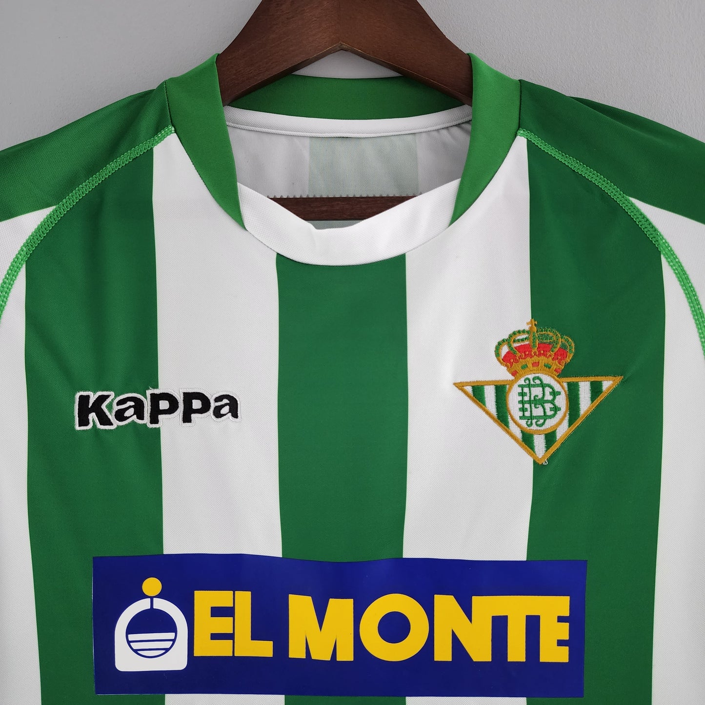 Real Betis 2001-02 Home Jersey – Green & White Stripes Kappa El Monte Retro La Liga Football Shirt | Classic Andalusia Betis Kit