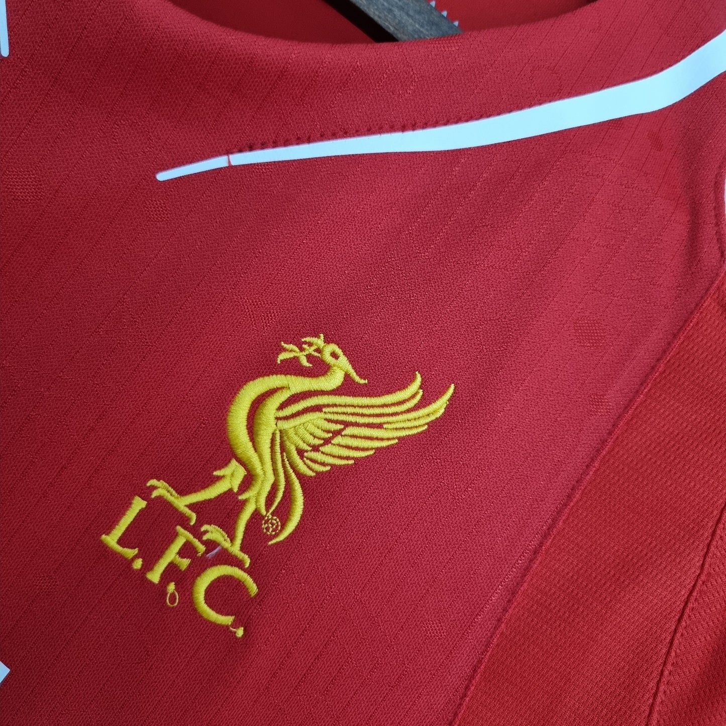 Liverpool 2014-15 Home Jersey – Red Warrior Standard Chartered Fan Version Premier League Football Shirt