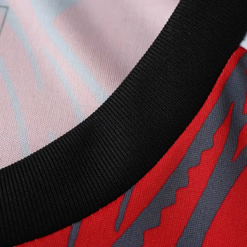 Real Madrid 2024/25 Red Black Dragon Gradient Concept Jersey – Fire Dragon Adidas Fan Version
