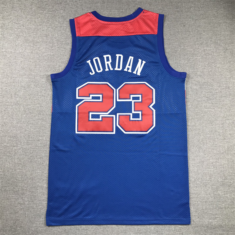 Michael Jordan #23 Washington Bullets Nike Royal Blue Road Hardwood Classics Throwback Swingman Jersey