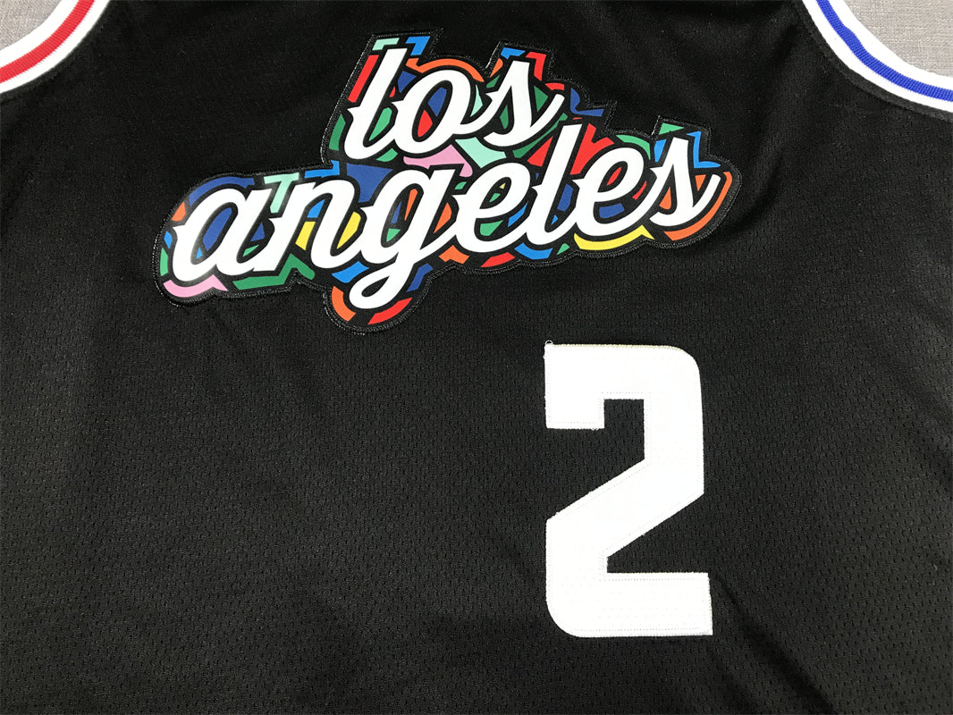 Men's LA Clippers Kawhi Leonard #2 Black 2022/23 Fastbreak Jerseys - City Edition