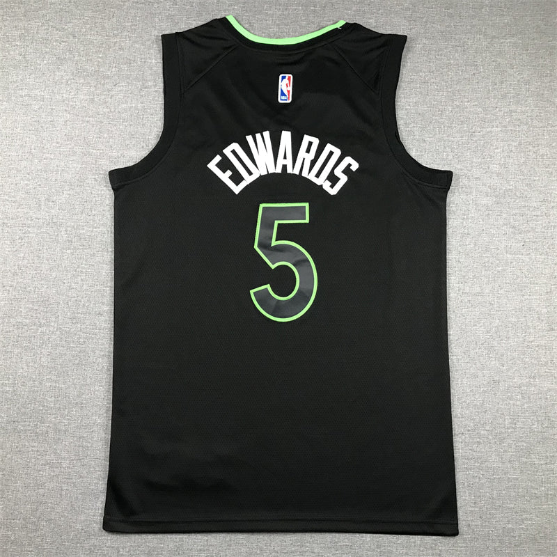 Anthony Edwards #5 Minnesota Timberwolves Black 2022-23 Statement Edition Swingman Jersey – Jordan Brand