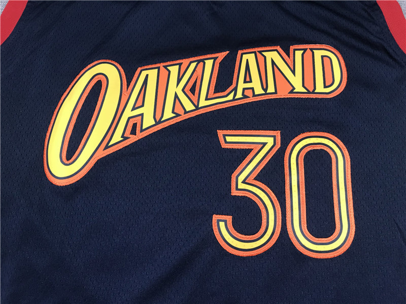 Stephen Curry #30 Golden State Warriors Nike Navy 2020-21 "Oakland" We Believe City Edition Swingman Jersey