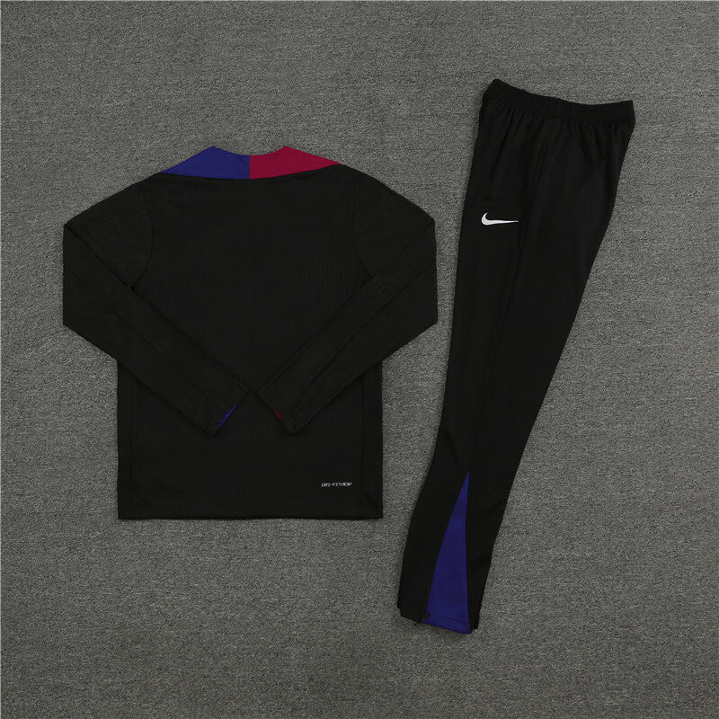 FC Barcelona Training Suit 2024/25 | Black Tracksuit Set