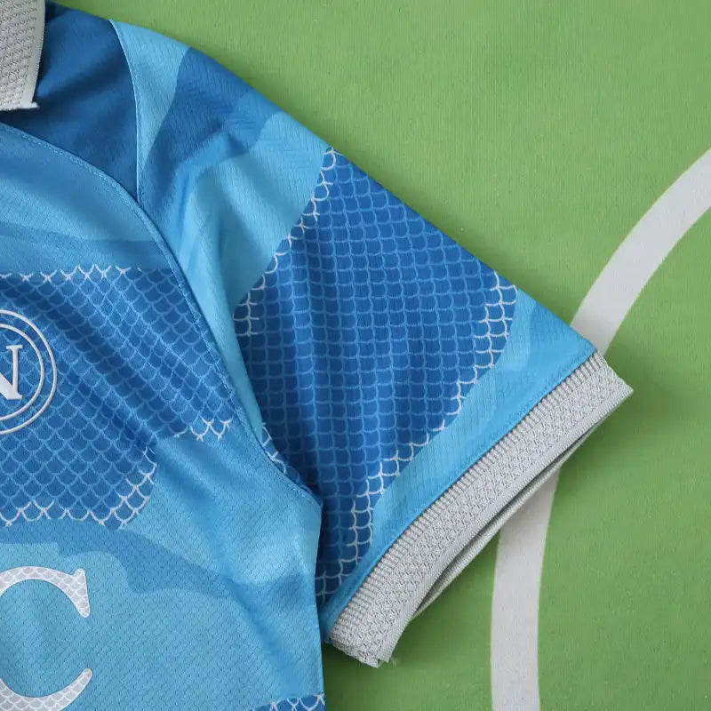 S.S.C. Napoli Fourth Kit Fan Version 2024/25 – Sky Blue EA7 Football Jersey