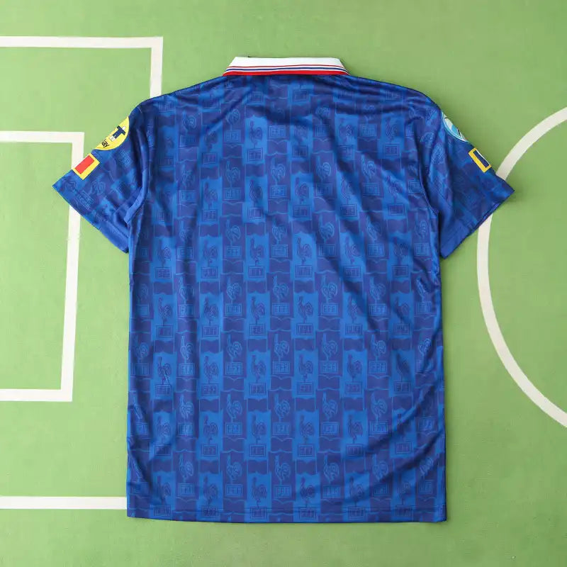 France National Team 1996 Home Retro Fan Jersey – Classic Vintage Football Shirt