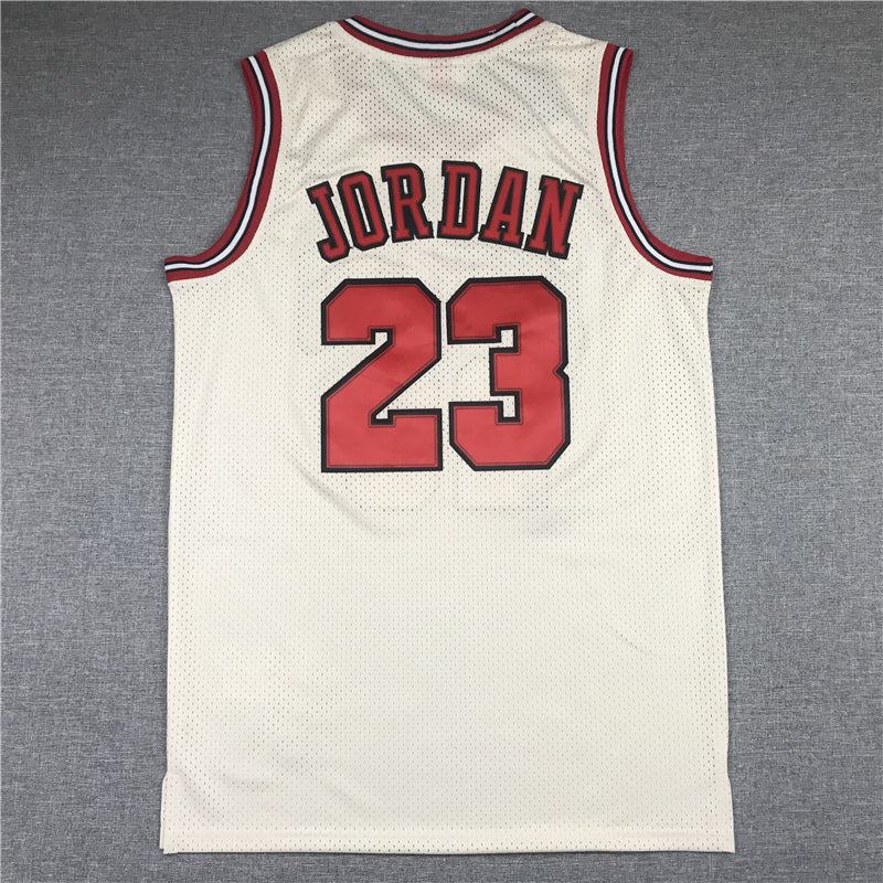 Michael Jordan #23 Chicago Bulls Mitchell & Ness Cream 1995-96 Hardwood Classics Swingman Jersey