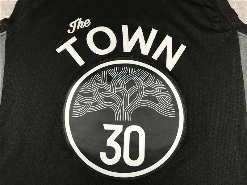 Stephen Curry #30 Golden State Warriors Nike Black "The Town" Oakland Oak Tree 2020-21 City Edition Swingman Jersey