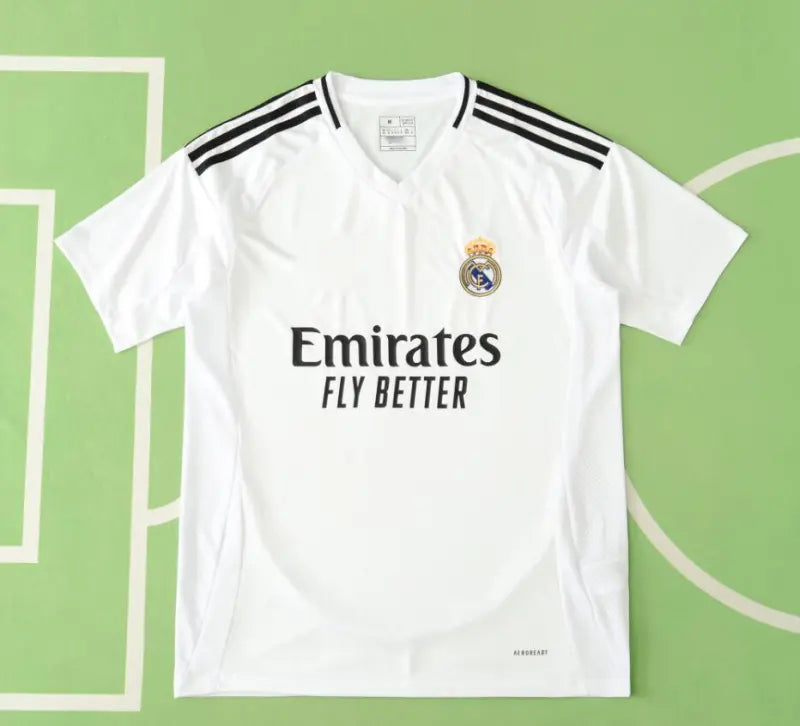Real Madrid CF Home Fan Version Jersey 2024/25 – White Adidas Football Shirt