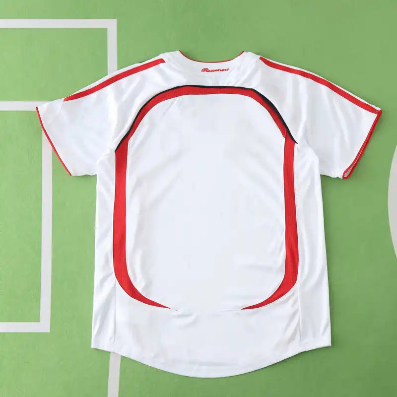 A.C. Milan Away Retro Kids Kit 2006/07 – Children's Soccer Jersey | Kaká #22 | Custom Name & Number