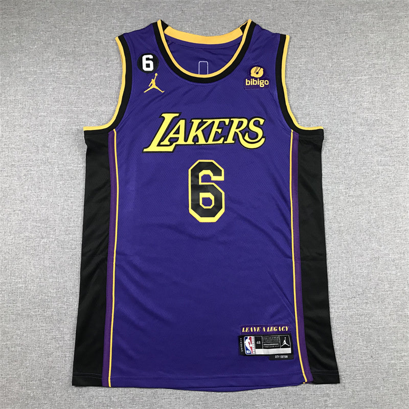 LeBron James #6 Los Angeles Lakers Purple 2022-23 City Edition "Leave A Legacy" Swingman Jersey – Jordan Brand