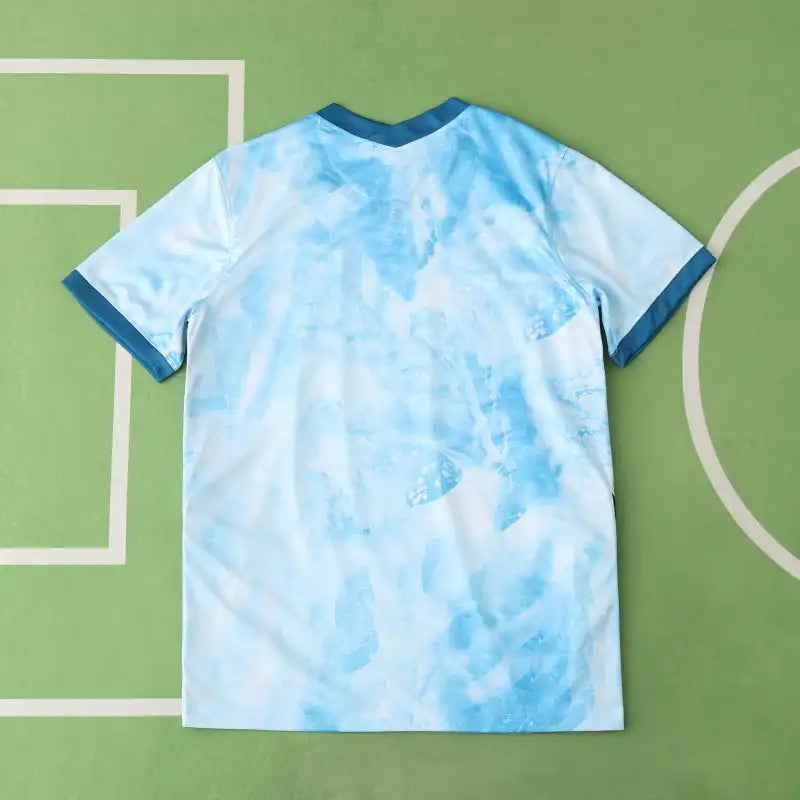 Norway National Team 2021 Away Jersey – Sky Blue Cloud Wash Haaland Era Fan Version