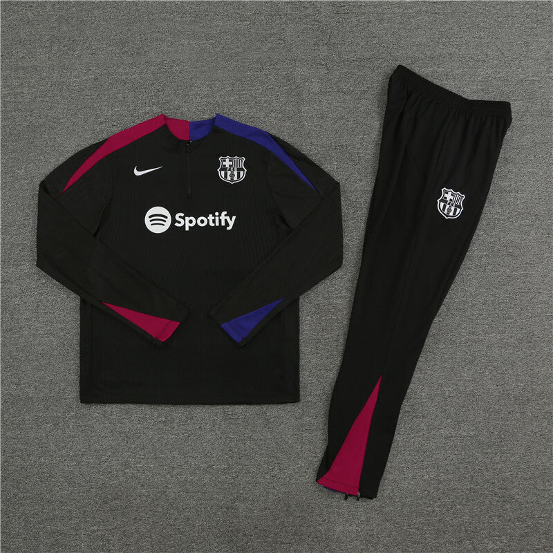 FC Barcelona Training Suit 2024/25 | Black Tracksuit Set