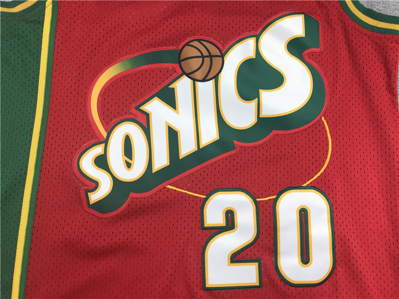 Gary Payton #20 Seattle SuperSonics Red 1997-98 Hardwood Classics Swingman Jersey – Mitchell & Ness