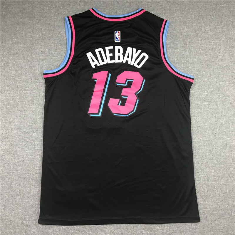 Men's Miami Heat Bam Adebayo #13 Black Swingman Player Jerseys
