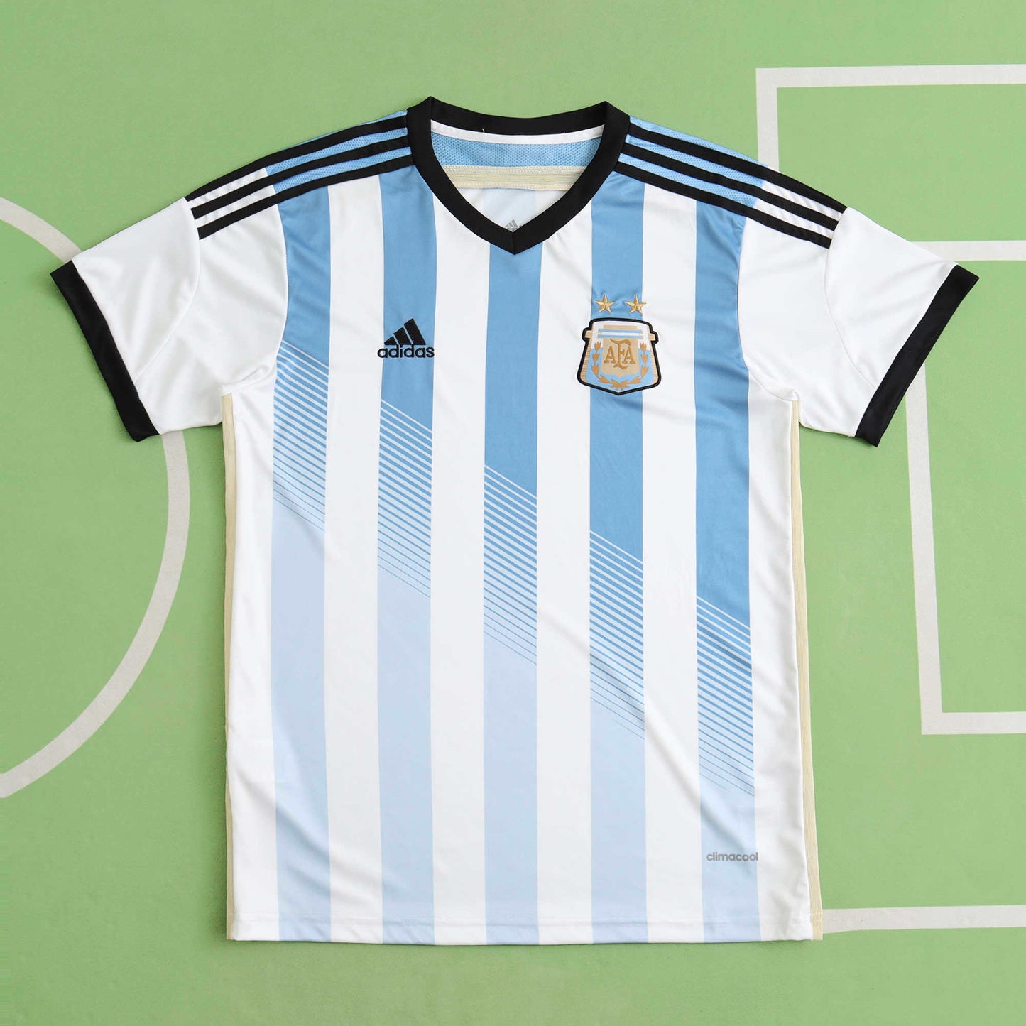 Argentina Home Retro Soccer Jersey 2014 Fan Version — World Cup Edition