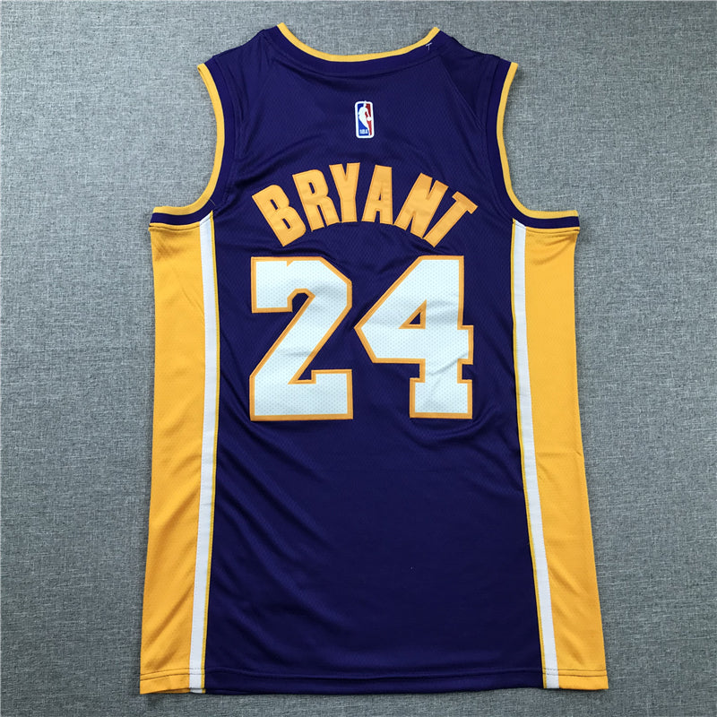 Kobe Bryant #24 Los Angeles Lakers Purple Black Mamba Retirement Edition Swingman Jersey – Nike 5-Star