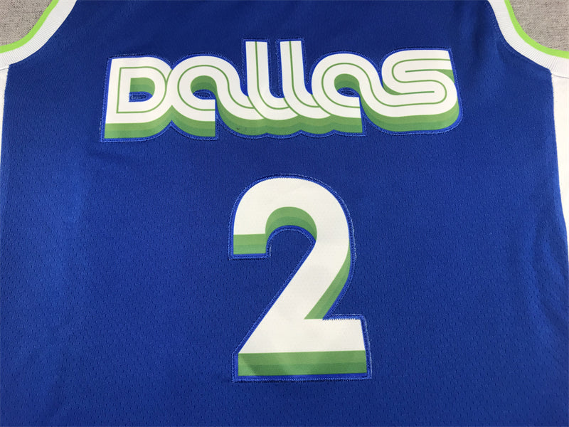 Kyrie Irving #2 Dallas Mavericks 2022/23 City Edition Swingman Jersey – Blue MFFL Retro