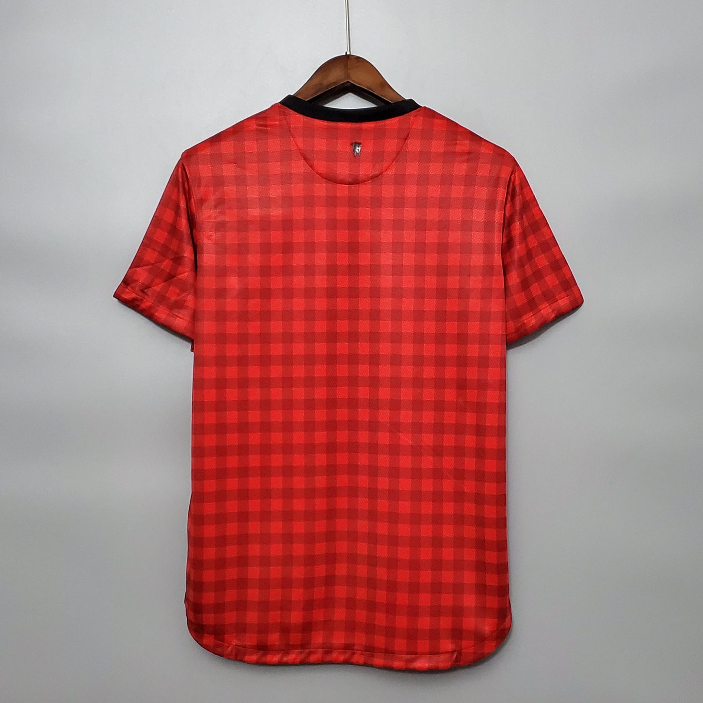 Manchester United 2012-13 Home Jersey – Red Nike AON Checkerboard Retro Football Shirt | Sir Alex Ferguson Last Season