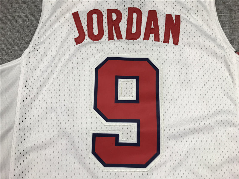 Michael Jordan #9 Team USA Nike 1992 Barcelona Olympics Dream Team White Home Swingman Jersey