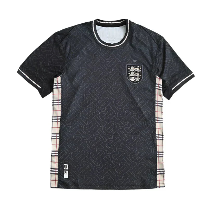 England National Team x Burberry Black Collaboration Fan Jersey 2024