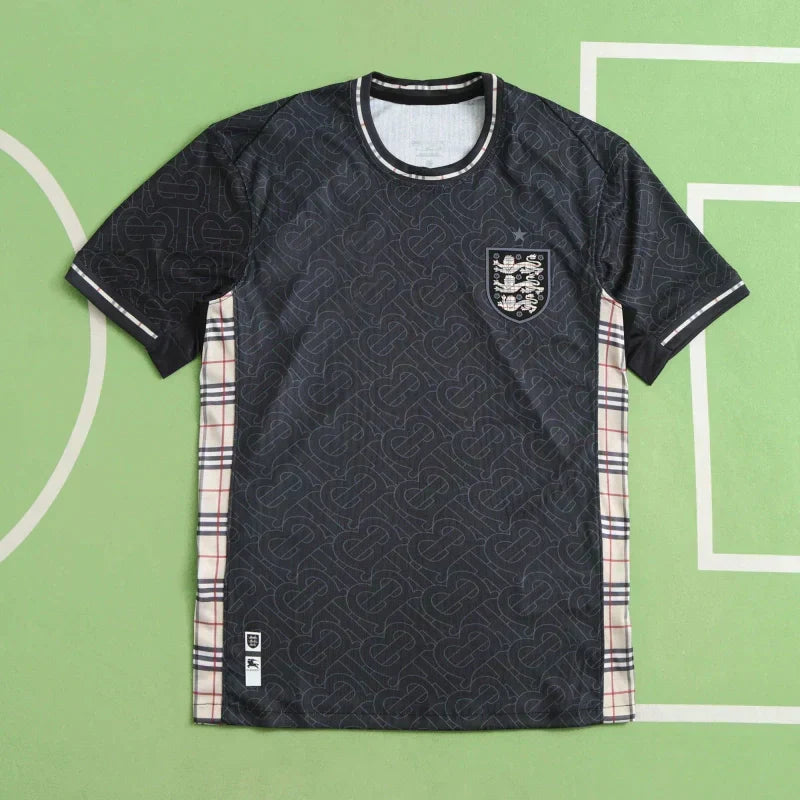 England National Team x Burberry Black Collaboration Fan Jersey 2024