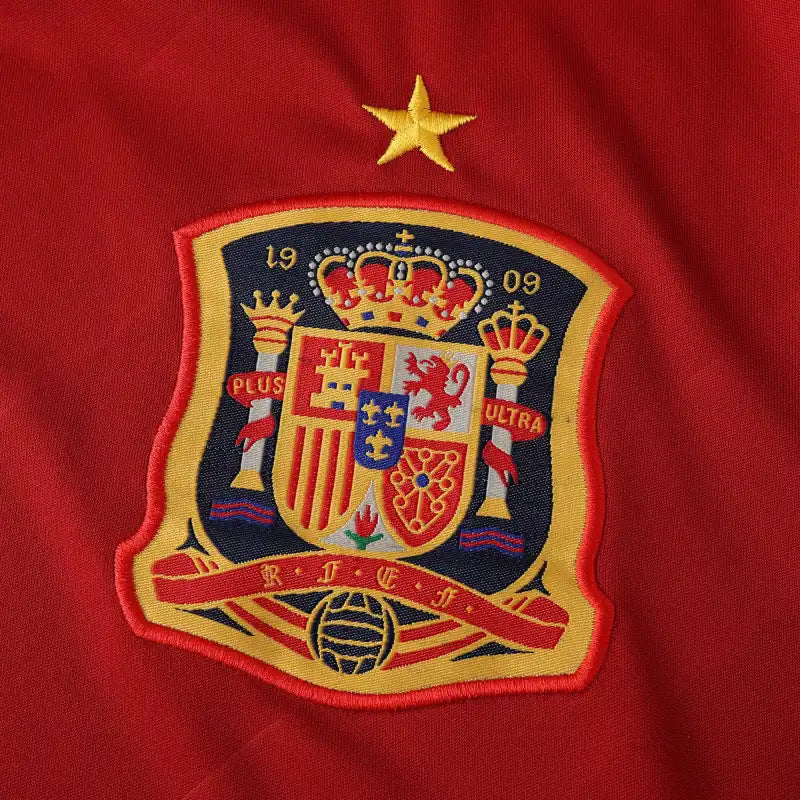 Spain National Team 2012 Euro Home Retro Fan Jersey – Red | Adidas | UEFA Champions Edition