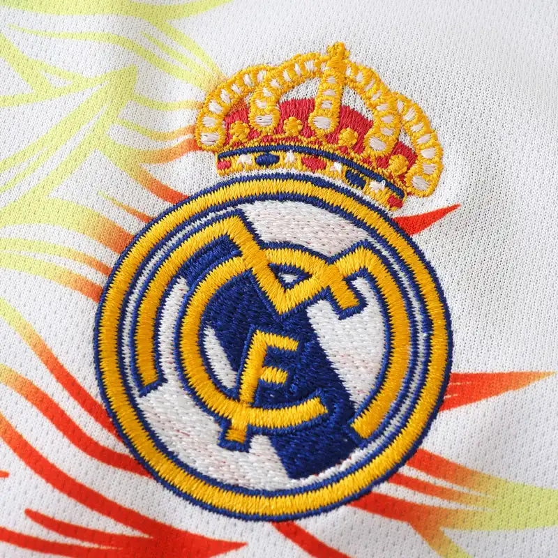 Real Madrid 2024/25 Colourful Dragon Special Edition Jersey – White Rainbow Adidas Fan Version