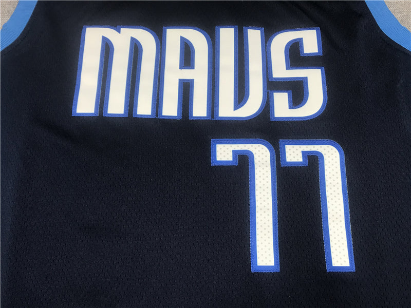 Men's Dallas Mavericks Luka Doncic #77 Navy 2020/21 Swingman Player Jerseys