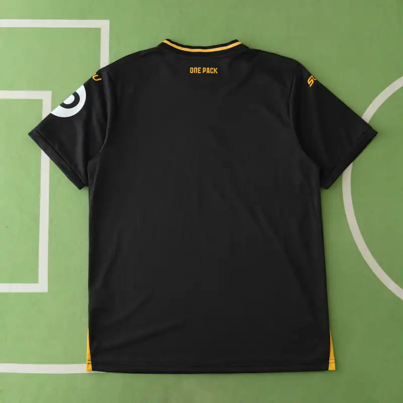 Wolverhampton Wanderers Away Fan Version 2024/25 – Black & Gold Premier League Football Jersey | Wolves SUDU Kit