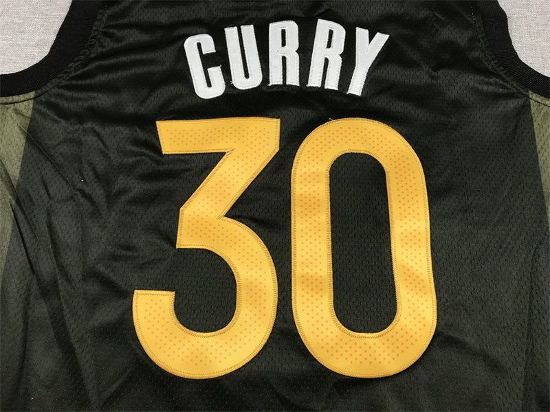 Stephen Curry #30 Golden State Warriors Black Gold Gradient Rose Print 2022-23 "Black Rose" City Edition Swingman Jersey