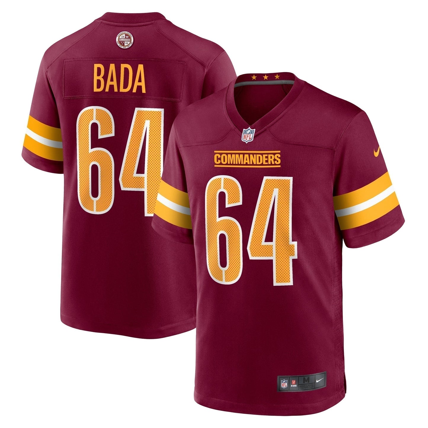David Bada Washington Commanders Nike  Game Jersey -  Burgundy
